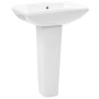 Lavabo de pie de cerámica blanco 580x470x200 mm de vidaXL, Lavabos - Ref: Foro24-143003, Precio: 149,81 €, Descuento: %