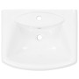 Lavabo de pie de cerámica blanco 580x470x200 mm de vidaXL, Lavabos - Ref: Foro24-143003, Precio: 149,81 €, Descuento: %