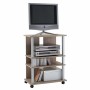 FMD TV/music system shelf 3 compartments oak 65x40x79.2cm by FMD, CD and DVD storage - Ref: Foro24-426302, Price: 61,99 €, Di...