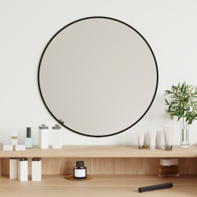 Round black wall mirror Ø 50 cm by vidaXL, Mirrors - Ref: Foro24-348186, Price: 34,51 €, Discount: %