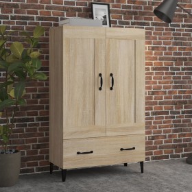 Aparador madera contrachapada color roble Sonoma 70x31x115 cm de vidaXL, Aparadores - Ref: Foro24-812576, Precio: 115,06 €, D...