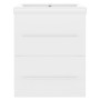 Glossy white plywood cabinet with sink by vidaXL, bathroom vanities - Ref: Foro24-3099032, Price: 121,50 €, Discount: %