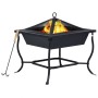 Brasero de acero negro 42x42x45 cm de vidaXL, Chimeneas - Ref: Foro24-46647, Precio: 40,99 €, Descuento: %