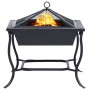 Black steel brazier 42x42x45 cm by vidaXL, Chimneys - Ref: Foro24-46647, Price: 40,99 €, Discount: %