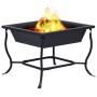 Black steel brazier 42x42x45 cm by vidaXL, Chimneys - Ref: Foro24-46647, Price: 40,99 €, Discount: %