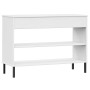 Console cabinet metal legs solid white pine wood OSLO by vidaXL, Side tables - Ref: Foro24-351005, Price: 103,16 €, Discount: %