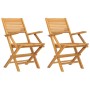 Folding garden chairs 2 pcs solid teak wood 55x62x90 cm by vidaXL, Garden chairs - Ref: Foro24-362762, Price: 140,21 €, Disco...