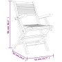 Folding garden chairs 2 pcs solid teak wood 55x62x90 cm by vidaXL, Garden chairs - Ref: Foro24-362762, Price: 140,21 €, Disco...