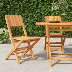 Folding garden chairs 2 pcs solid teak wood 47x61x90cm by vidaXL, Garden chairs - Ref: Foro24-362759, Price: 129,89 €, Discou...