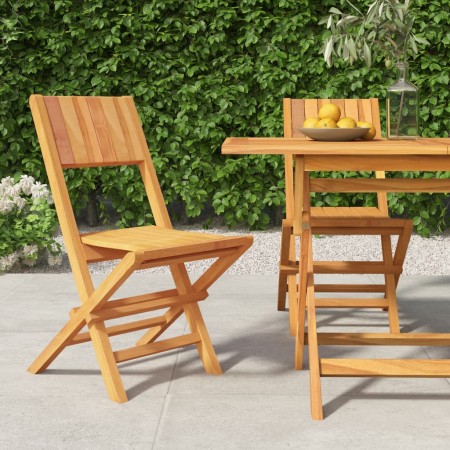 Folding garden chairs 2 pcs solid teak wood 47x61x90cm by vidaXL, Garden chairs - Ref: Foro24-362759, Price: 128,72 €, Discou...