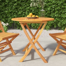 Mesa de jardín plegable madera de teca maciza 85x76 cm de vidaXL, Mesas de jardín - Ref: Foro24-44689, Precio: 115,99 €, Desc...