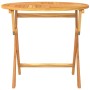 Folding garden table solid teak wood 85x76 cm by vidaXL, Garden tables - Ref: Foro24-44689, Price: 137,40 €, Discount: %