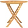 Folding garden table solid teak wood 85x76 cm by vidaXL, Garden tables - Ref: Foro24-44689, Price: 137,40 €, Discount: %