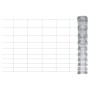 Silver galvanized steel garden fence 50x1 m by vidaXL, fence panels - Ref: Foro24-149498, Price: 83,96 €, Discount: %