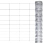 Silver galvanized steel garden fence 50x1.2 m by vidaXL, fence panels - Ref: Foro24-149501, Price: 89,53 €, Discount: %