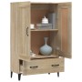 Aparador madera contrachapada color roble Sonoma 70x31x115 cm de vidaXL, Aparadores - Ref: Foro24-812576, Precio: 115,99 €, D...