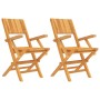 Folding garden chairs 2 pcs solid teak wood 55x61x90 cm by vidaXL, Garden chairs - Ref: Foro24-362760, Price: 148,78 €, Disco...