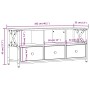 Sonoma-TV-Schrank aus Grauguss und Sperrholz, 102 x 33 x 45 cm von vidaXL, TV-Möbel - Ref: Foro24-831791, Preis: 73,99 €, Rab...