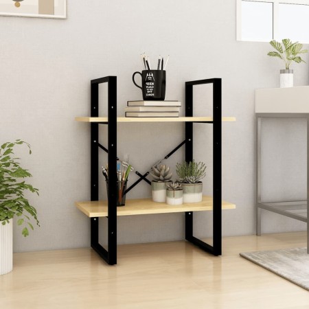 2-tier solid pine wood shelf 60x30x70 cm by vidaXL, Bookcases and shelves - Ref: Foro24-806432, Price: 33,78 €, Discount: %