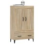 Aparador madera contrachapada color roble Sonoma 70x31x115 cm de vidaXL, Aparadores - Ref: Foro24-812576, Precio: 115,99 €, D...