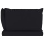 2-seater pallet garden sofa with black cushions by vidaXL, Garden sets - Ref: Foro24-3067279, Price: 132,76 €, Discount: %