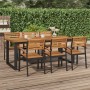 Garden table with solid acacia wood U-shaped legs 200x90x75 cm by vidaXL, Garden tables - Ref: Foro24-319514, Price: 257,71 €...