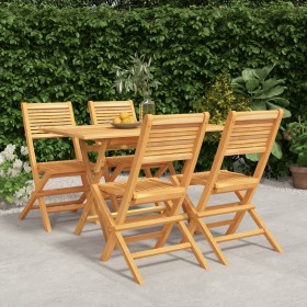 5-piece garden dining set solid teak wood by vidaXL, Garden sets - Ref: Foro24-3155011, Price: 413,14 €, Discount: %