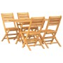 5-teiliges Garten-Essset aus massivem Teakholz von vidaXL, Gartensets - Ref: Foro24-3155011, Preis: 413,24 €, Rabatt: %