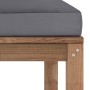 Garden footstool stool with anthracite cushion by vidaXL, Modular outdoor sofas - Ref: Foro24-3067260, Price: 66,67 €, Discou...