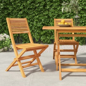 Folding garden chairs 2 pcs solid teak wood 47x62x90cm by vidaXL, Garden chairs - Ref: Foro24-362761, Price: 141,90 €, Discou...