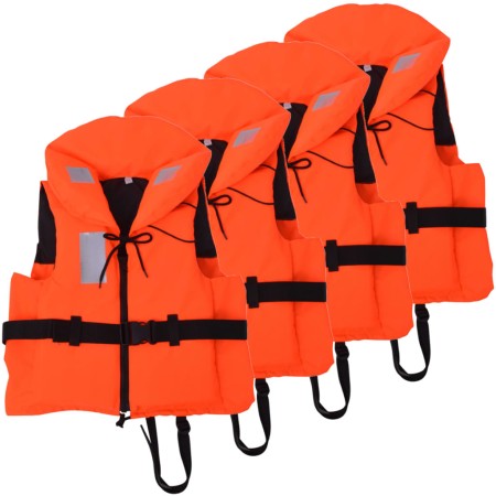 Flotation aid vests 4 units 100 N 30-40 kg by vidaXL, Lifevest - Ref: Foro24-275182, Price: 173,99 €, Discount: %