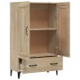 Aparador madera contrachapada color roble Sonoma 70x31x115 cm de vidaXL, Aparadores - Ref: Foro24-812576, Precio: 115,99 €, D...