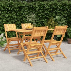 5-teiliges Garten-Essset aus massivem Teakholz von vidaXL, Gartensets - Ref: Foro24-3155007, Preis: 403,91 €, Rabatt: %