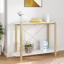 White plywood console table 110x38x75 cm by vidaXL, Side tables - Ref: Foro24-345690, Price: 86,76 €, Discount: %