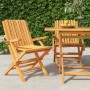 Folding garden chairs 2 units solid teak wood 61x67x90 cm by vidaXL, Garden chairs - Ref: Foro24-362758, Price: 142,34 €, Dis...