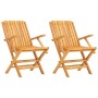 Folding garden chairs 2 units solid teak wood 61x67x90 cm by vidaXL, Garden chairs - Ref: Foro24-362758, Price: 142,34 €, Dis...