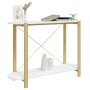 White plywood console table 110x38x75 cm by vidaXL, Side tables - Ref: Foro24-345690, Price: 86,76 €, Discount: %