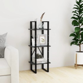 3-tier shelving solid gray pine wood 40x30x105 cm by vidaXL, Bookcases and shelves - Ref: Foro24-806494, Price: 38,99 €, Disc...