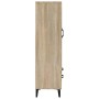 Aparador madera contrachapada color roble Sonoma 70x31x115 cm de vidaXL, Aparadores - Ref: Foro24-812576, Precio: 115,99 €, D...