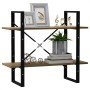 2-level solid pine wood shelf 80x30x70 cm by vidaXL, Bookcases and shelves - Ref: Foro24-806455, Price: 43,37 €, Discount: %