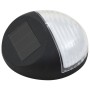 Lámparas solares de pared de exterior redondas negro LED 24 uds de vidaXL, Iluminación de exterior - Ref: Foro24-277139, Prec...