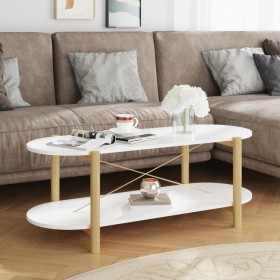 Mesa de centro madera contrachapada blanco 110x48x40 cm de vidaXL, Mesas de centro - Ref: Foro24-345687, Precio: 70,01 €, Des...