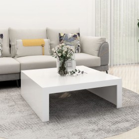 Mesa de centro madera contrachapada blanco 100x100x35 cm de vidaXL, Mesas de centro - Ref: Foro24-808567, Precio: 62,36 €, De...