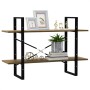 2-tier solid pine wood shelf 100x30x70 cm by vidaXL, Bookcases and shelves - Ref: Foro24-806475, Price: 48,74 €, Discount: %