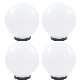 Lámparas de bola LED 4 unidades esféricas PMMA 25 cm de vidaXL, Iluminación de exterior - Ref: Foro24-277142, Precio: 86,07 €...