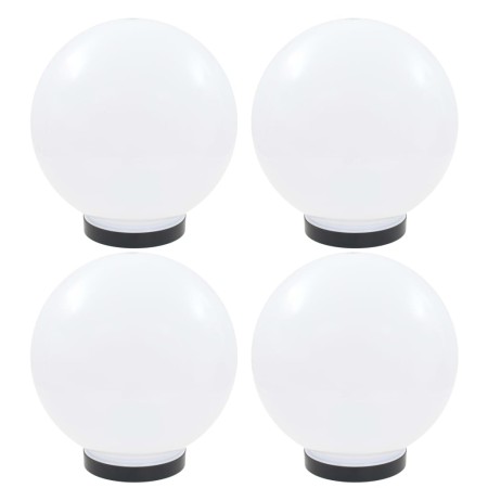 Lámparas de bola LED 4 unidades esféricas PMMA 25 cm de vidaXL, Iluminación de exterior - Ref: Foro24-277142, Precio: 86,07 €...