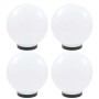 Lámparas de bola LED 4 unidades esféricas PMMA 25 cm de vidaXL, Iluminación de exterior - Ref: Foro24-277142, Precio: 85,95 €...