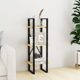 3-tier solid pine wood shelf 40x30x105 cm by vidaXL, Bookcases and shelves - Ref: Foro24-806492, Price: 42,06 €, Discount: %