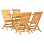 5-teiliges Garten-Essset aus massivem Teakholz von vidaXL, Gartensets - Ref: Foro24-3154999, Preis: 466,62 €, Rabatt: %