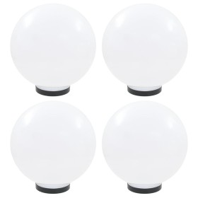 Lámparas de bola LED 4 unidades esféricas PMMA 30 cm de vidaXL, Iluminación de exterior - Ref: Foro24-277143, Precio: 92,99 €...